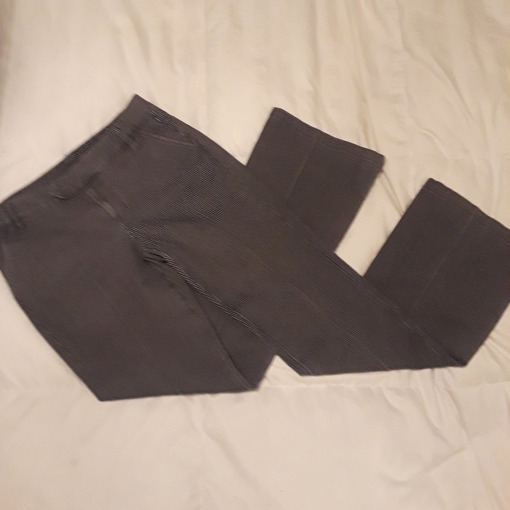 striped wide legged trouser jean